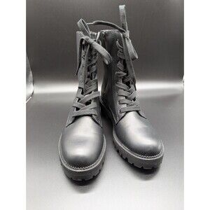 NWOT A New Day Women’s Black Combat Boots Zipper & Lace Up Size 9 Target